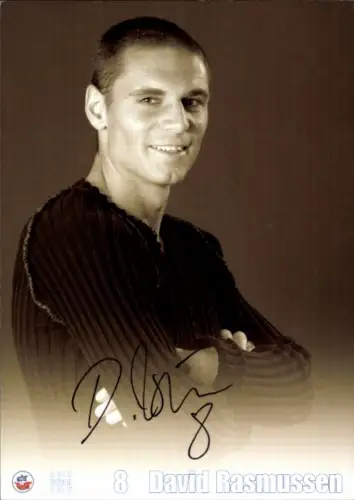 Autogrammkarte Fußballer David Rasmussen, FC Hansa Rostock, Autogramm