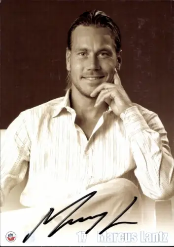 Autogrammkarte Fußballer Marcus Lantz, FC Hansa Rostock, Autogramm