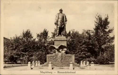 Ak Magdeburg an der Elbe, Bismarckdenkmal