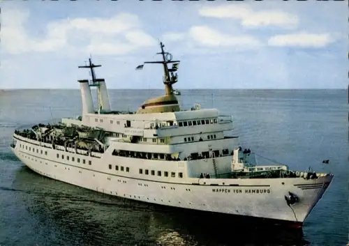 Ak Seebäderschiff Wappen von Hamburg, HADAG