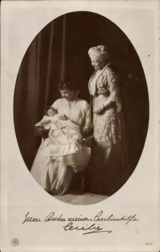 Ak Kronprinzessin Cecilie von Preußen, Kaiserin Auguste Viktoria, Prinzessin Alexandrine