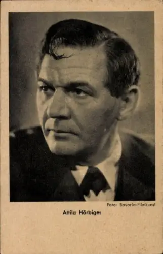 Ak Schauspieler Attila Hörbiger, Portrait