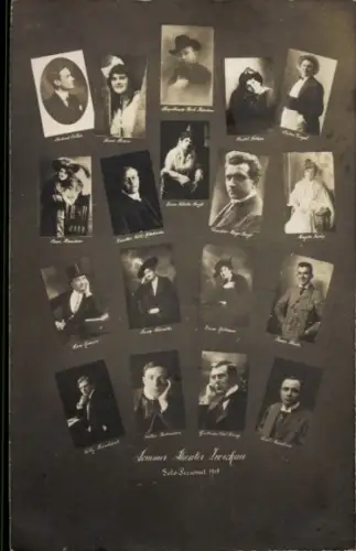 Foto Ak Sommertheater Zwickau, Schauspieler, Schauspielerinnen, Portraits