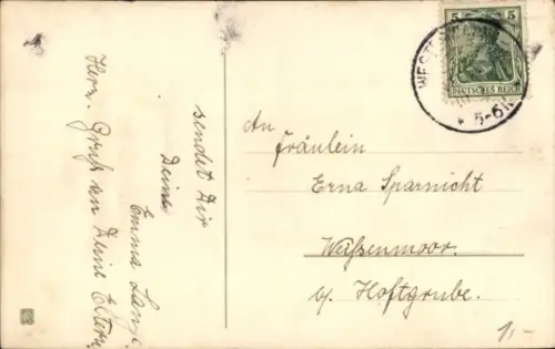 Passepartout Ak Frohe Pfingsten, Patriotik