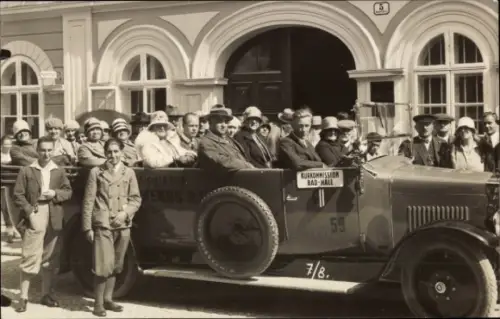 Foto Ak Bad Hall, Autobus, Kurkommission
