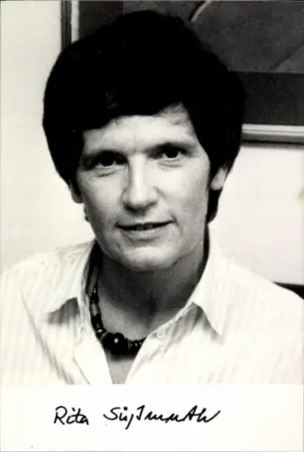 Foto Politikerin Rita Süssmuth, Portrait, Autogramm