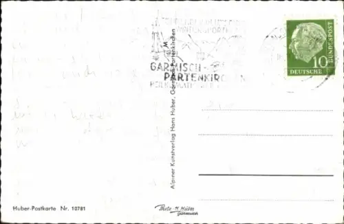 Ak Krün in Oberbayern, Gesamtansicht