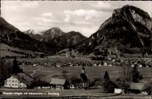 Ak Pfronten im Allgäu, Pfronten/Allgäu, Schönkahler, Kienberg, Berglandschaft, Kirche