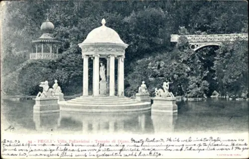 Ak Pegli Genova Genua Ligurien, Villa Pallavicini, Tempio di Diana