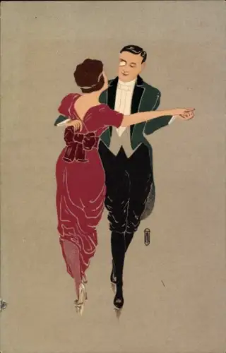 Ak Moderne Tänze, Tanzpaar