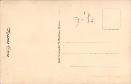 Ak Moderne Tänze, Tanzpaar