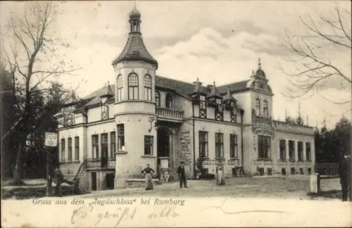Ak Rumburk Rumburg Region Aussig, Jagdschloss
