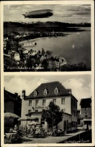 Ak Friedrichshafen am Bodensee, Zeppelin, Gasthof zum Schiff