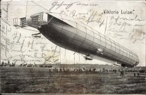 Ak Zeppelin Luftschiff Viktoria Luise