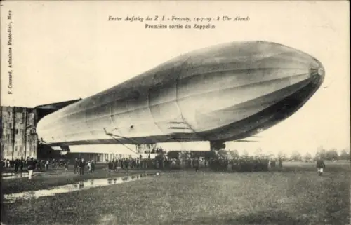 Ak Zeppelin, Erster Aufstieg des Z. I., 1909