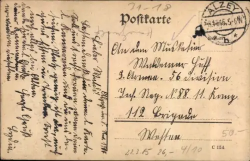 Ak Luftschiff, Zeppelin, Fahne