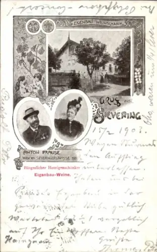 Ak Wien 19 Sievering, Bürgerlicher Heuringenschänker, Anton Prause