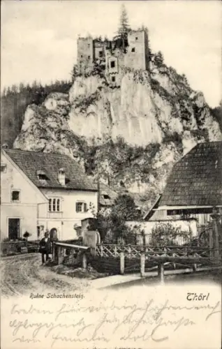 Ak Thörl Obersteiermark, Ruine Schachtenstein