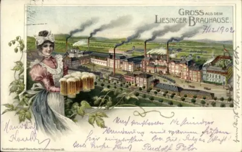 Litho Wien XXIII., Liesinger Brauhause
