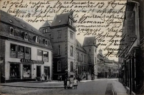 Ak Merzig an der Saar, Straße, Geschäfte
