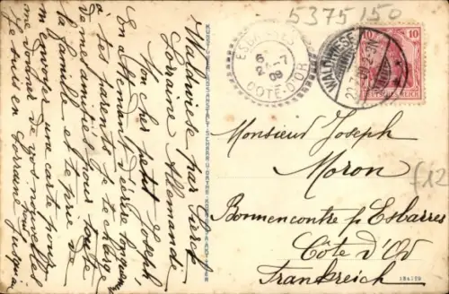 Ak Merzig an der Saar, Straße, Geschäfte