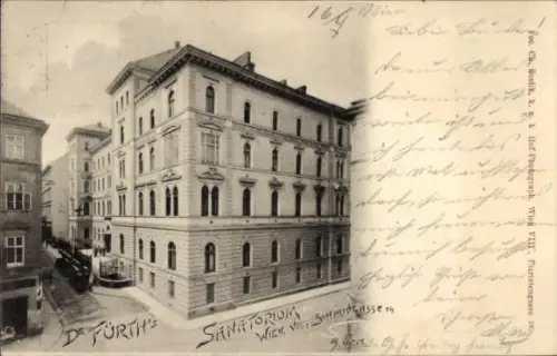 Ak Wien VIII., Dr. Fürth's-Sanatorium, Schmidtstraße