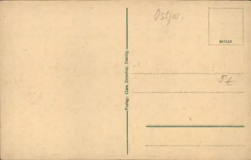 Ak Gdańsk Danzig, Rathaus, Marienkirche