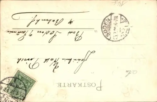 Präge Passepartout Ak Vater Rhein, Mainz