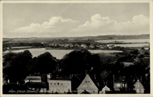 Ak Plön am See Holstein, Blick auf den Appelwerder