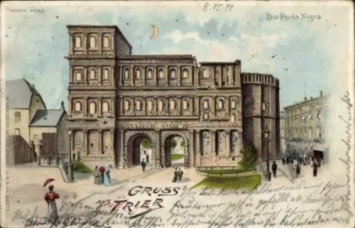 Halt gegen das Licht Ak Trier an der Mosel, Porta Nigra
