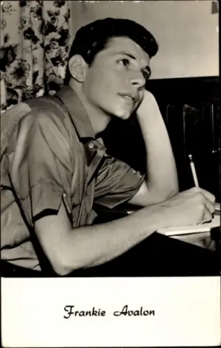 Ak Schauspieler Frankie Avalon, Porträt