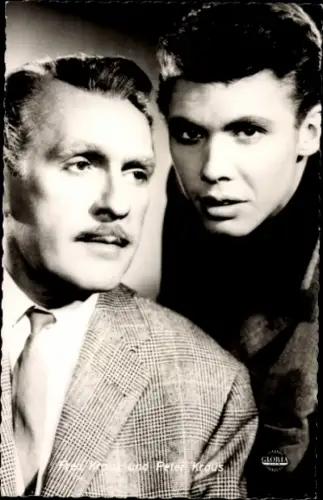 Ak Schauspieler Fred und Peter Kraus, Portrait, Melodie und Rythmus