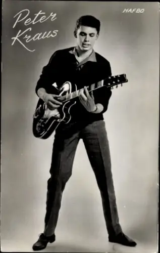 Ak Sänger Peter Kraus, Porträt, Gitarre