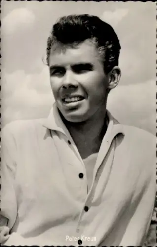 Ak Schauspieler und Sänger Peter Kraus, Portrait
