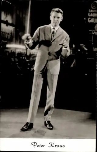 Ak Schauspieler und Sänger Peter Kraus, Standportrait