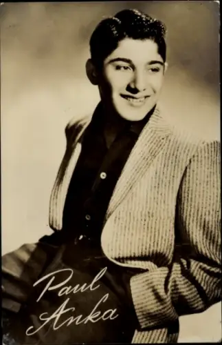 Ak Sänger Paul Anka, Porträt