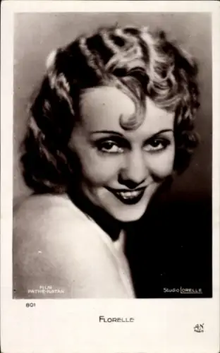 Ak Schauspielerin Florelle, Porträt