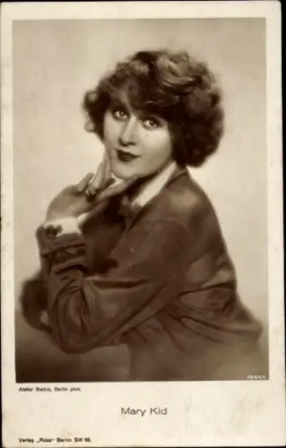 Ak Schauspieler Mary Kid, Portrait
