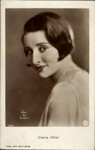 Ak Schauspielerin Diana Miller, Porträt