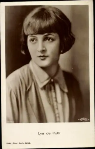 Ak Schauspielerin Lya de Putti, Portrait, Ross Verlag 1700 2