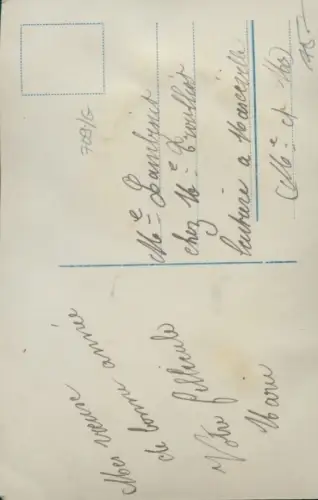 Echthaar Stoff Ak Portrait einer Frau mit Mütze