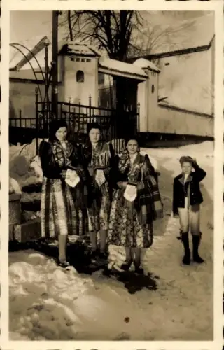 Ak Tschechien, Volkstrachten