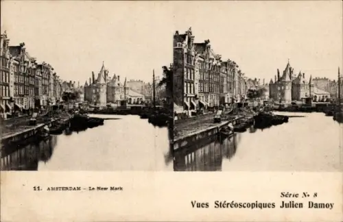 Stereo Ak Amsterdam Nordholland Niederlande, Nieuwmarkt