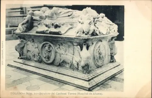 Ak Toledo Kastilien La Mancha Spanien, Sepulcro del Cardenal Tavera, Hospital de Afuera