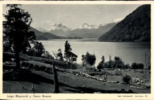 Ak Argentinien, Lago Mascardi y Cerro Bonete