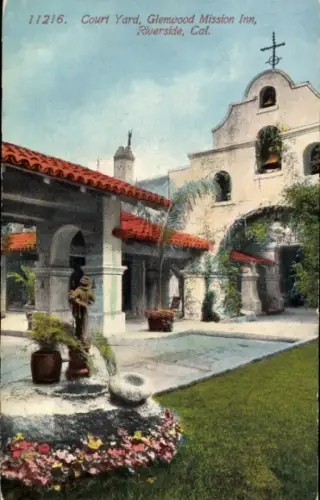 Ak Palm Desert Riverside County California USA, Court Yard, Glemwood Mission Inn