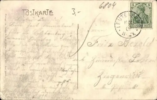 Ak Leutenberg in Thüringen, Marktplatz, Rathaus,  Gebäude, Straßenansicht