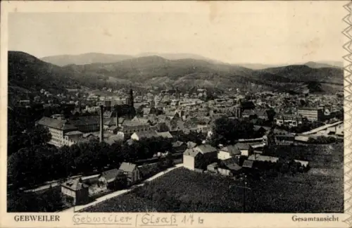 Ak Guebwiller Gebweiler Elsass Haut Rhin, Gesamtansicht