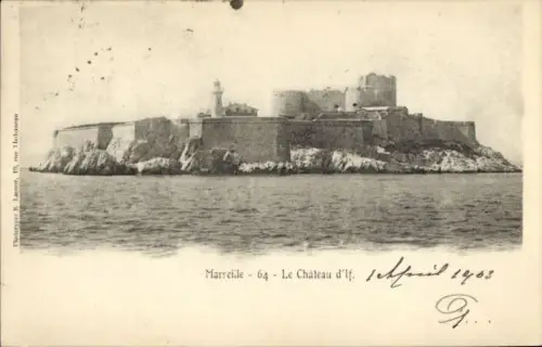 Ak Marseille Bouches du Rhône, Château d'If,  Festung