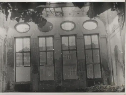 Original Foto Berlin Reinickendorf, Auguste-Viktoria-Allee, Graue Schule, um 1948, ca. 12x17 cm